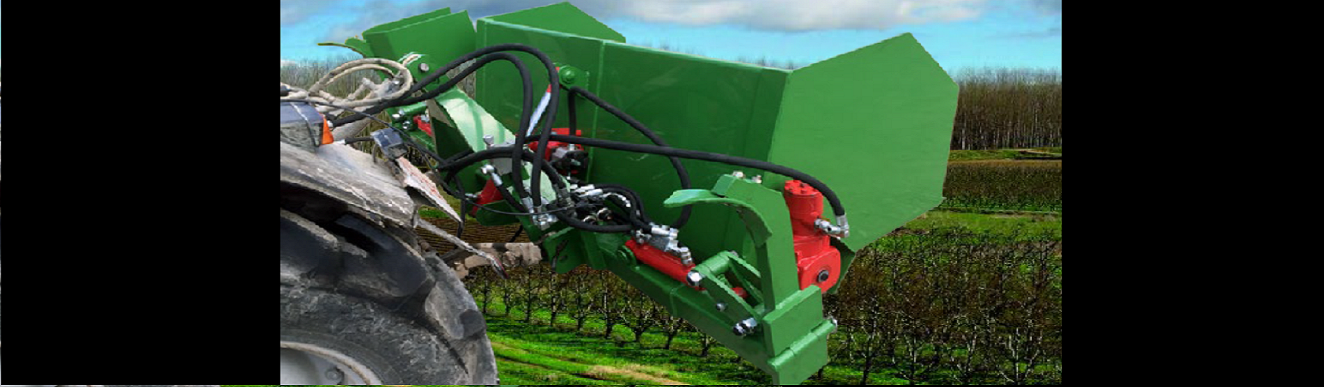 Pala abonadora esparcidora